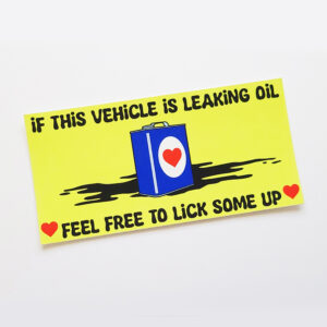 Oil Leak Sticker