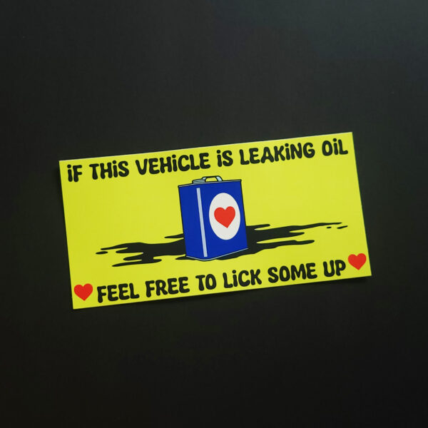 Oil Leak Sticker