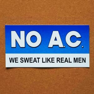 NO AC Sticker