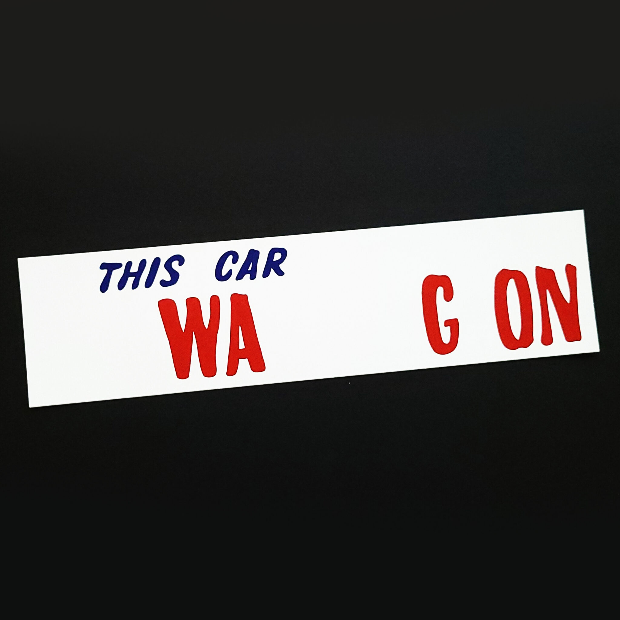 This car WA G ON sticker