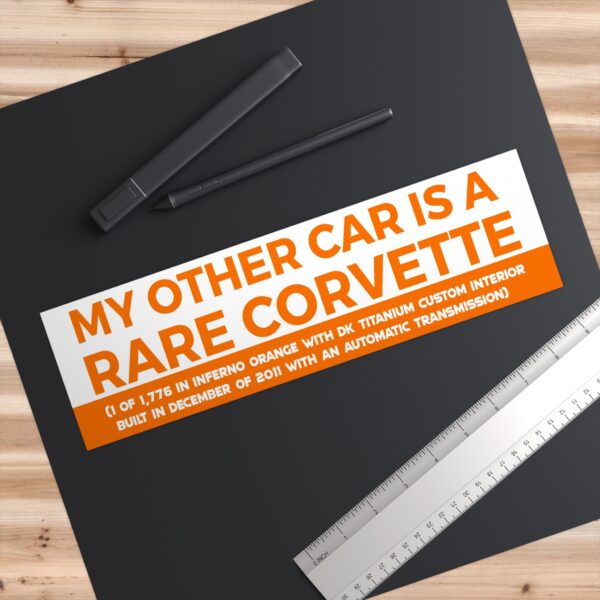 Rare Corvette Sticker Version II Remastered - Image 3