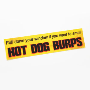 Hot Dog Burps Sticker