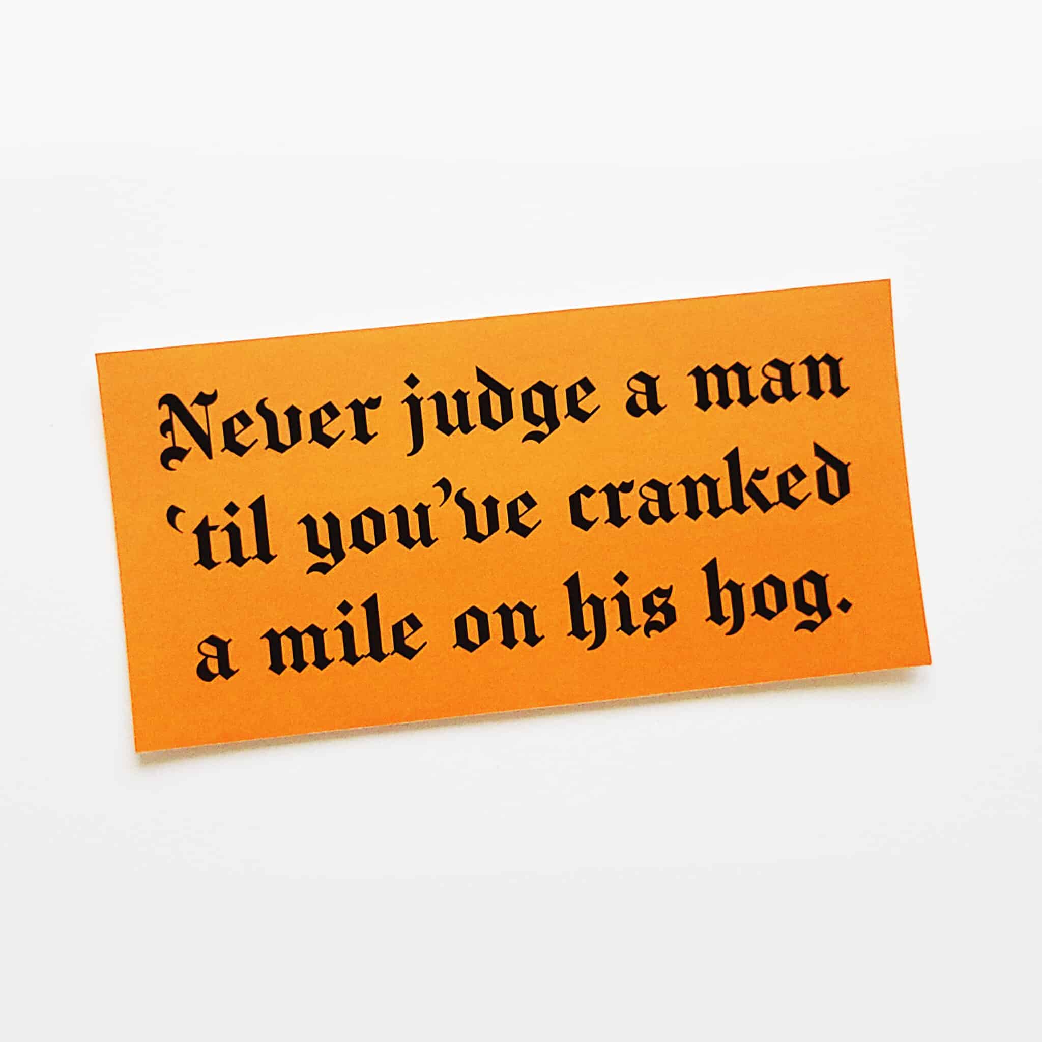 Mile Hog Sticker
