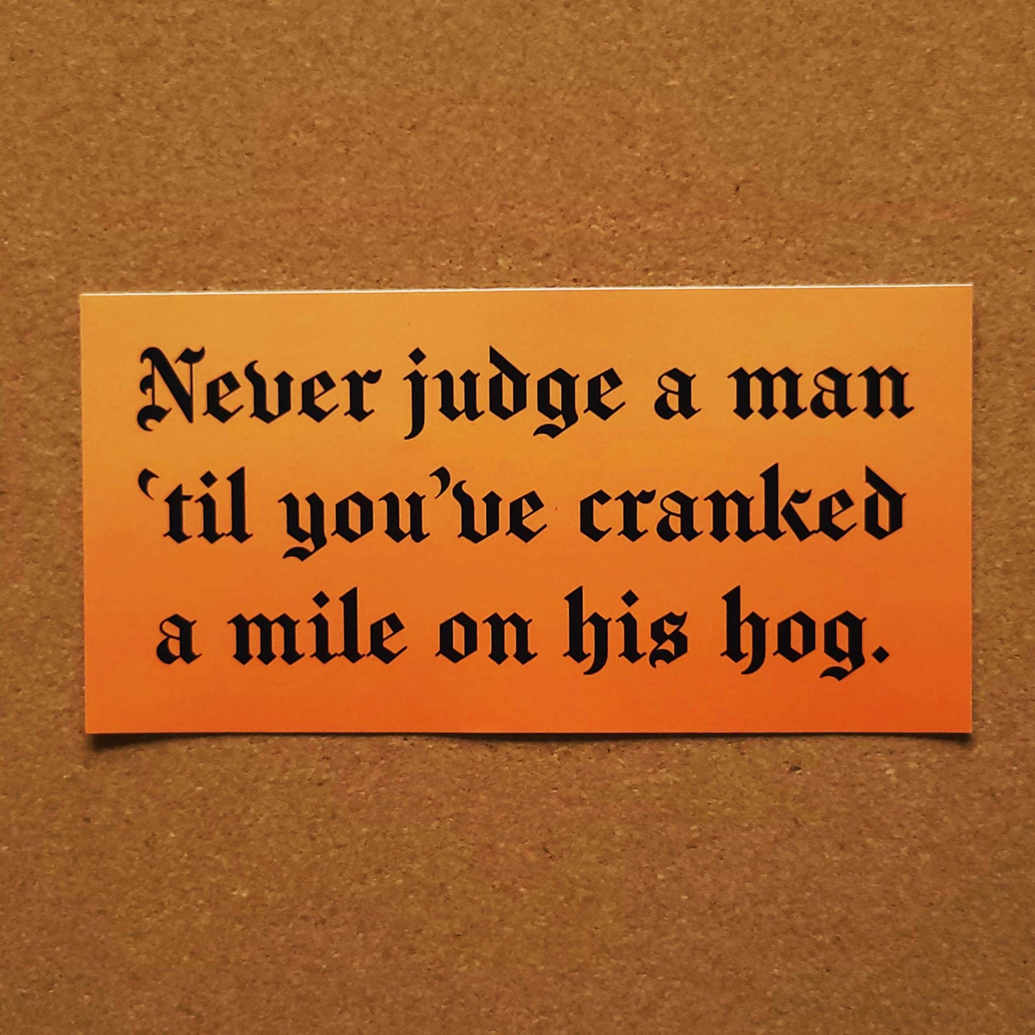 Mile Hog Sticker