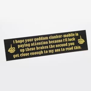Clanker Tailgating Sticker