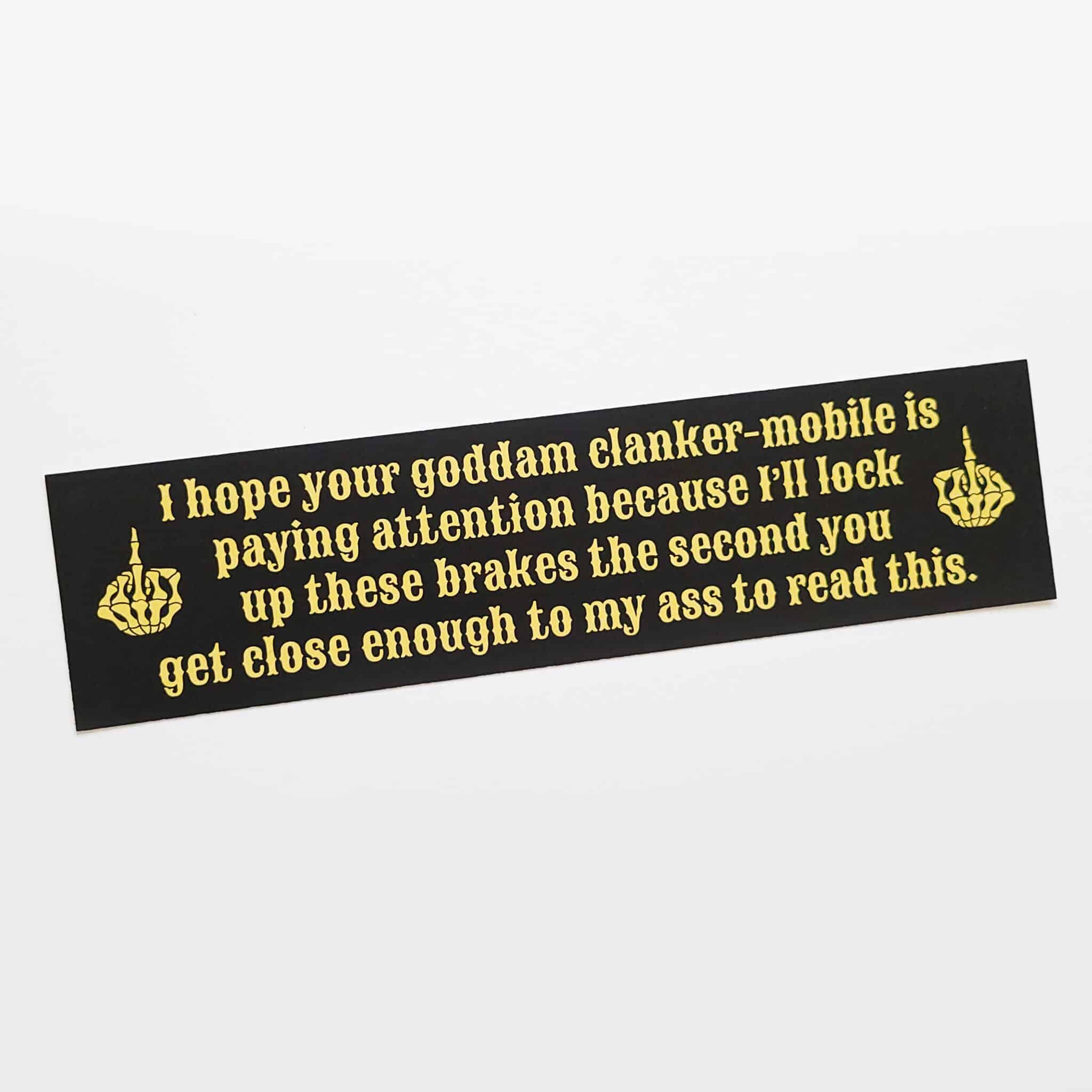 Clanker Tailgating Sticker