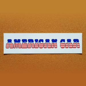 American Car Sticker