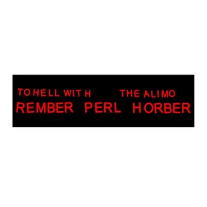 REMBER PERL HORBOR Sticker TBL