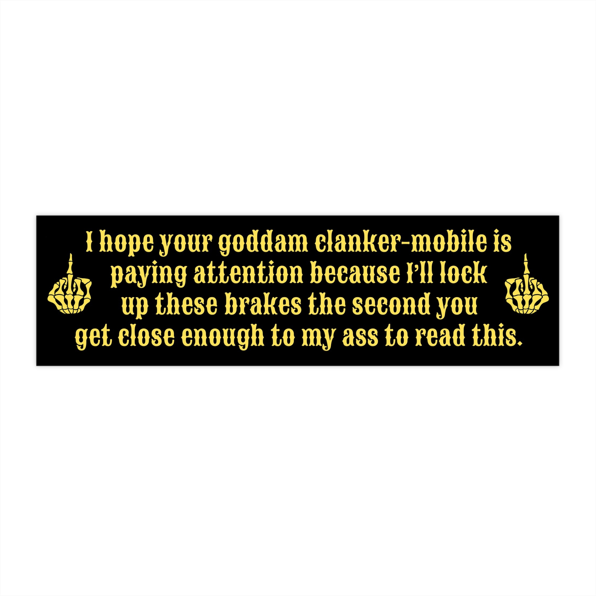 Clanker Tailgating Sticker TBL