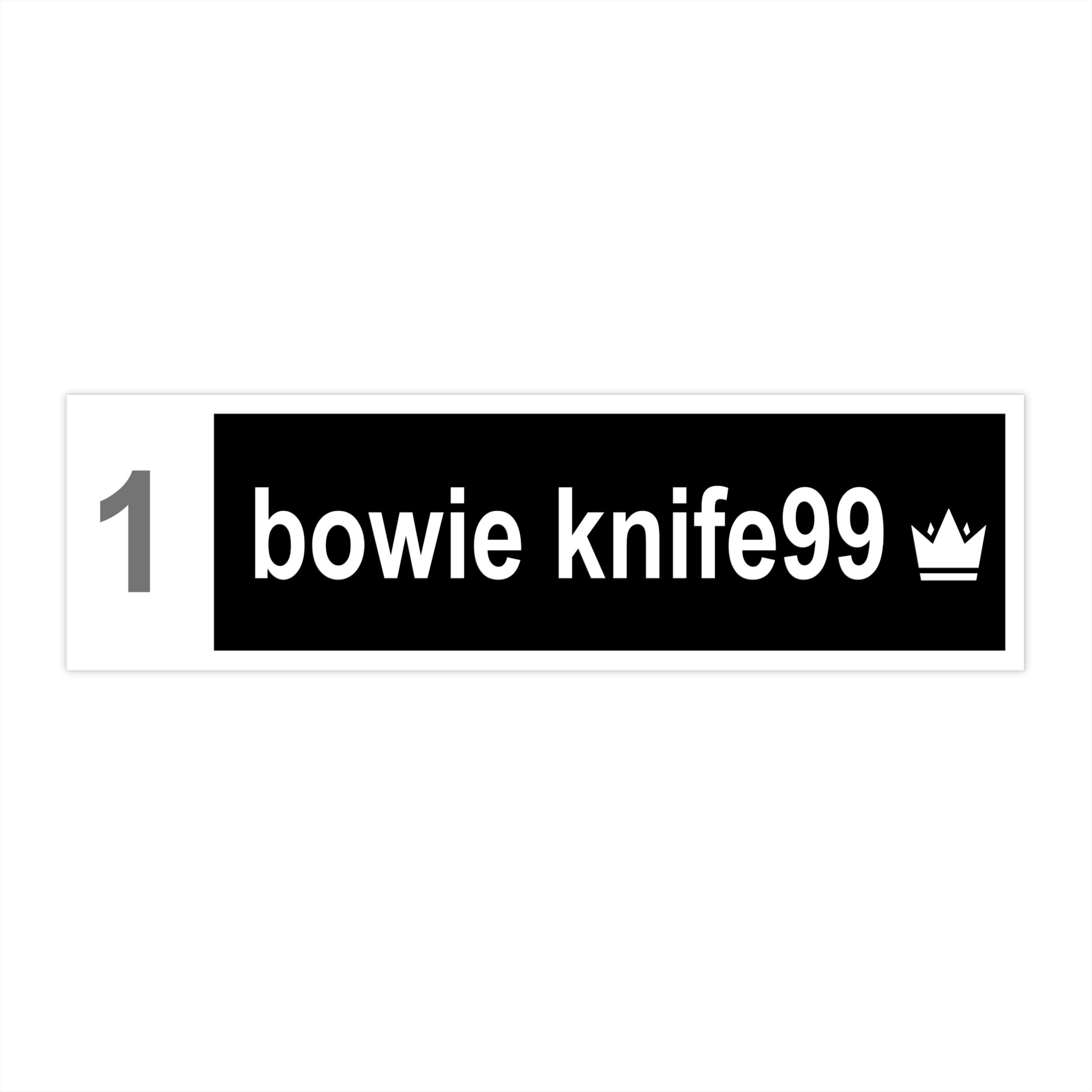 Bowie Knife99 Sticker TBL