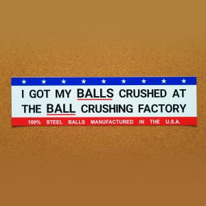 BALL CRUSHING Sticker TBL