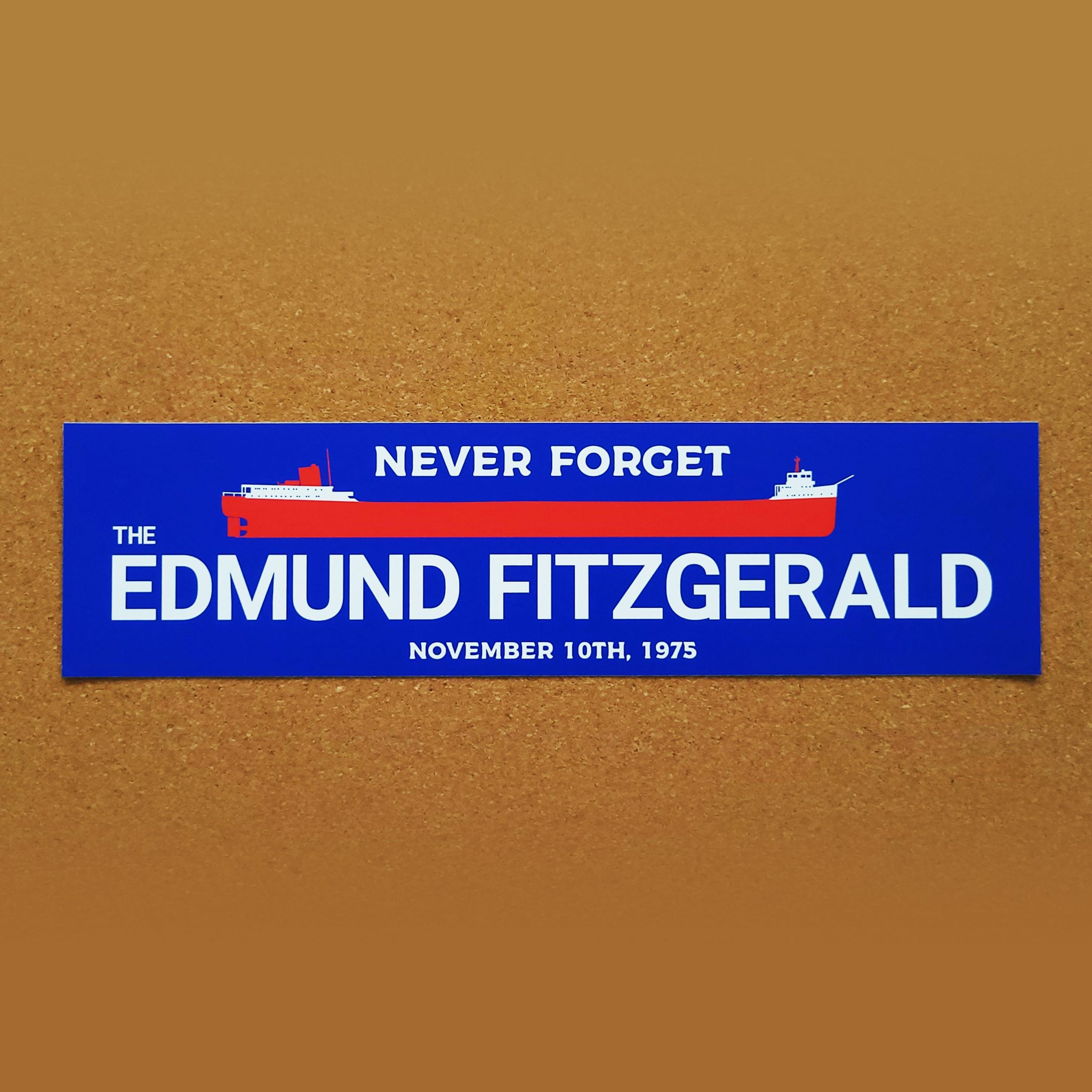 EDMUND FITZGERALD STICKER TBL