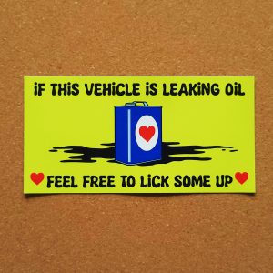 Oil Leak Sticker TBL