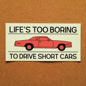 Boring Car Sticker TBL