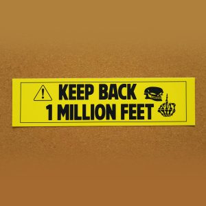 MILLION FEET Sticker TBL