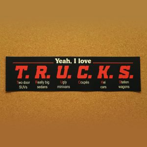 I love trucks Sticker